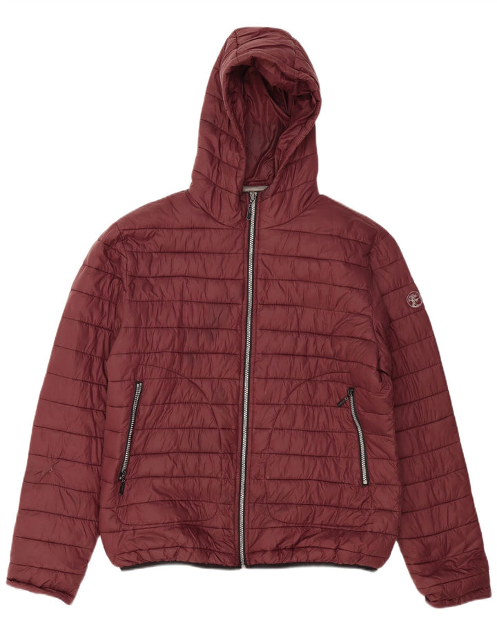 Carrera Veste matelassée à capuche XL Bordeaux Polyamide Homme