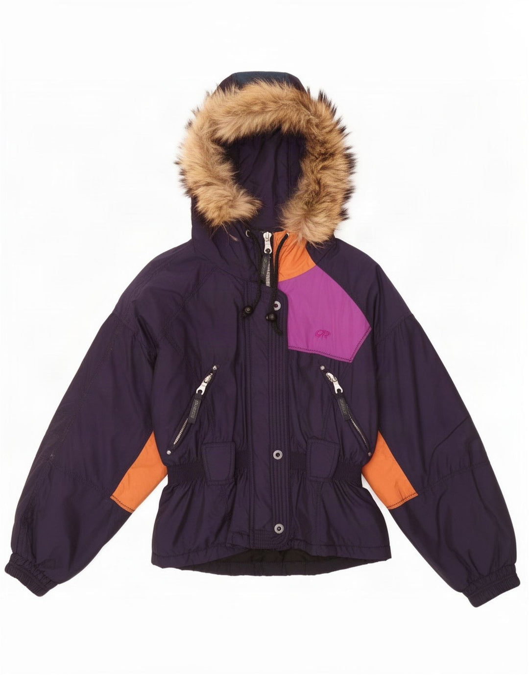 Gigi Rizzi Veste coupe-vent pour femme IT 42 Bleu marine moyen Colourblock