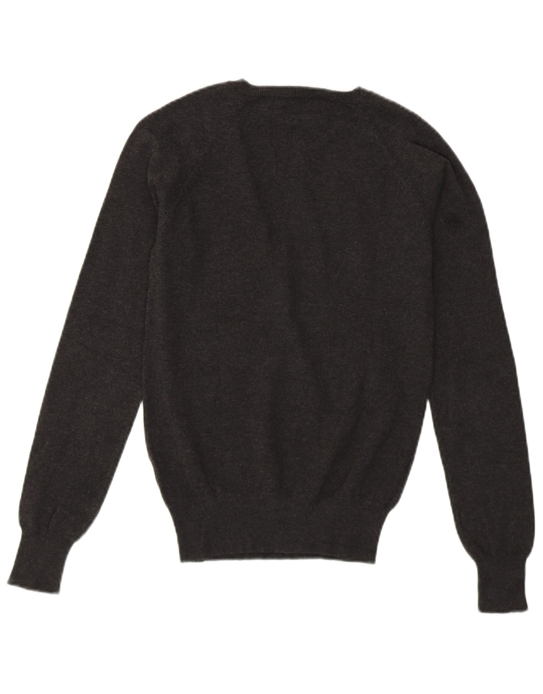 ZARA Pull col en V pour femme UK 10 Petit Gris
