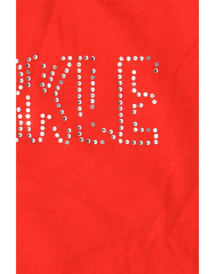 Marks & Spencer Sweat-shirt graphique coupe ample pour femme UK 12 Rouge moyen
