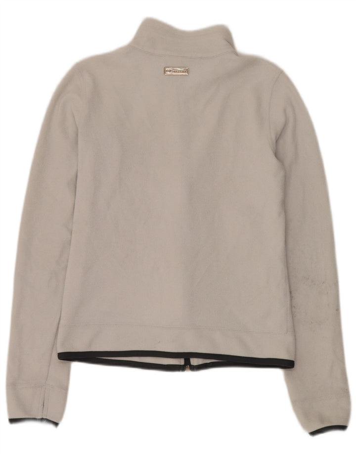 Champion Veste polaire graphique pour femme UK 10 Small Blanc Polyester