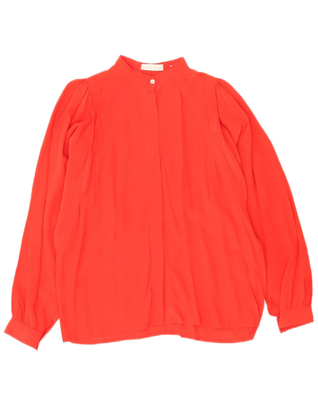 Blouse chemise femme vintage IT 44 Soie rouge moyenne