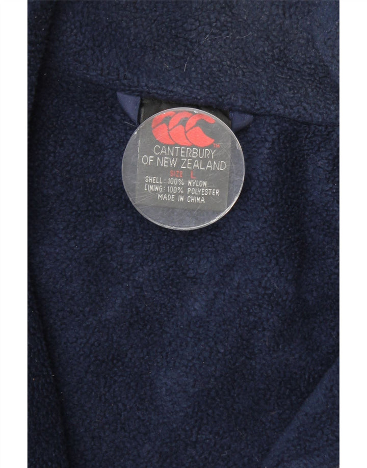 CANTERBURY Manteau coupe-vent pour homme UK 40 Large Bleu Marine Nylon