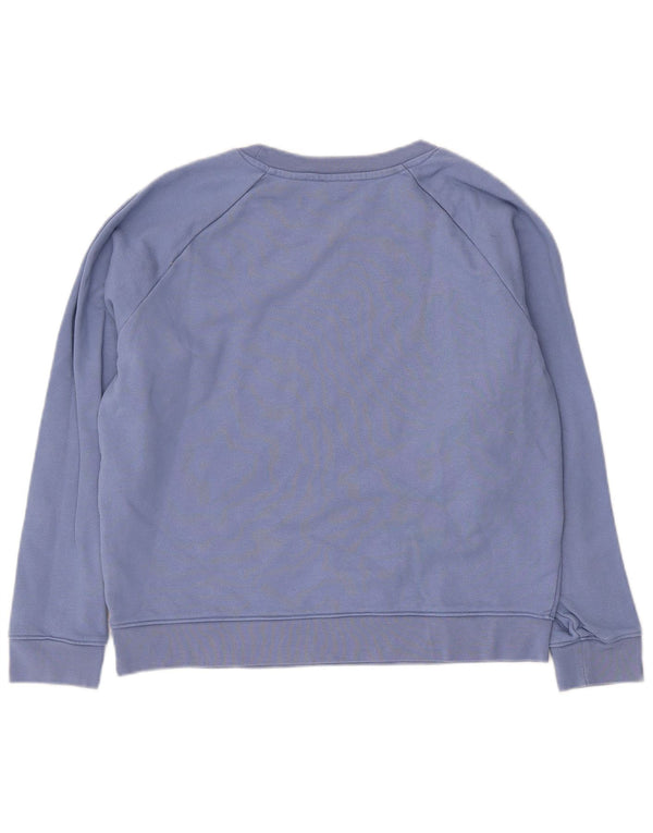 Levi's Sweat-shirt oversize graphique pour femme UK 10 Small Bleu Coton