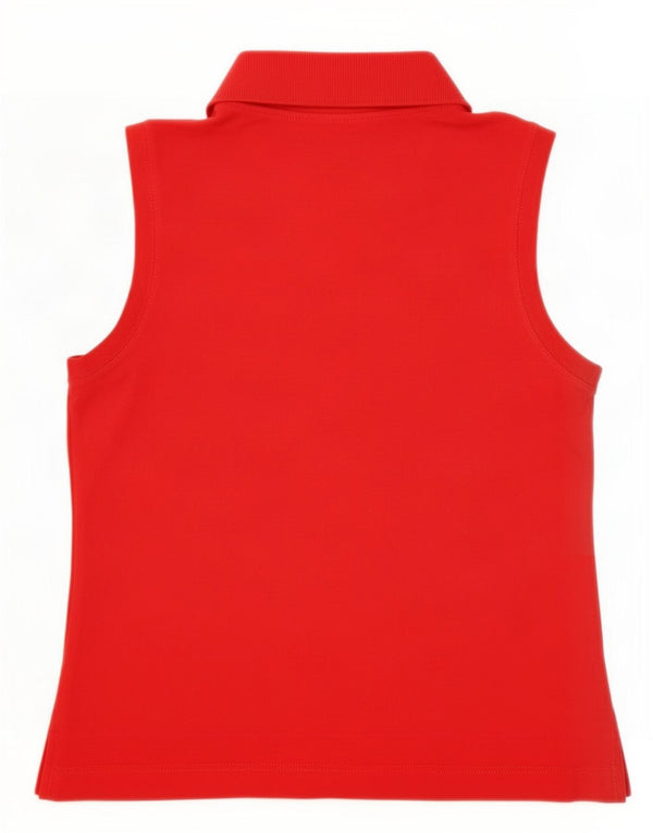 Sergio Tacchini Polo sans manches pour femme IT 44 Rouge moyen