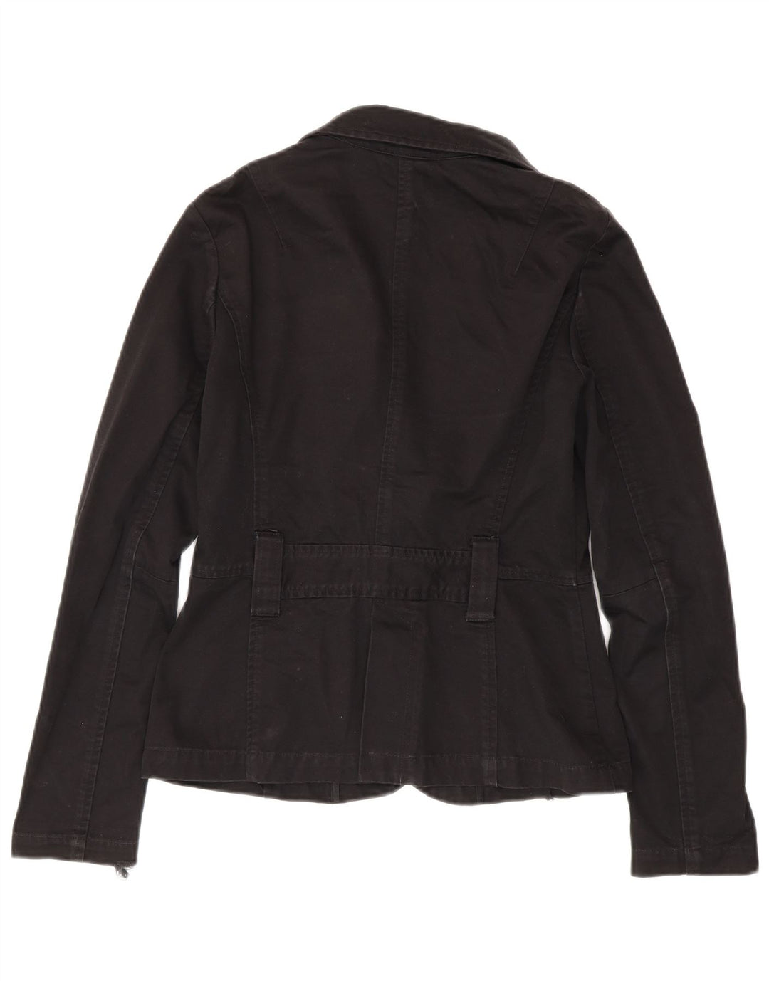 Armani Exchange Veste Blazer 1 Bouton Femme UK 12 Coton Noir Moyen