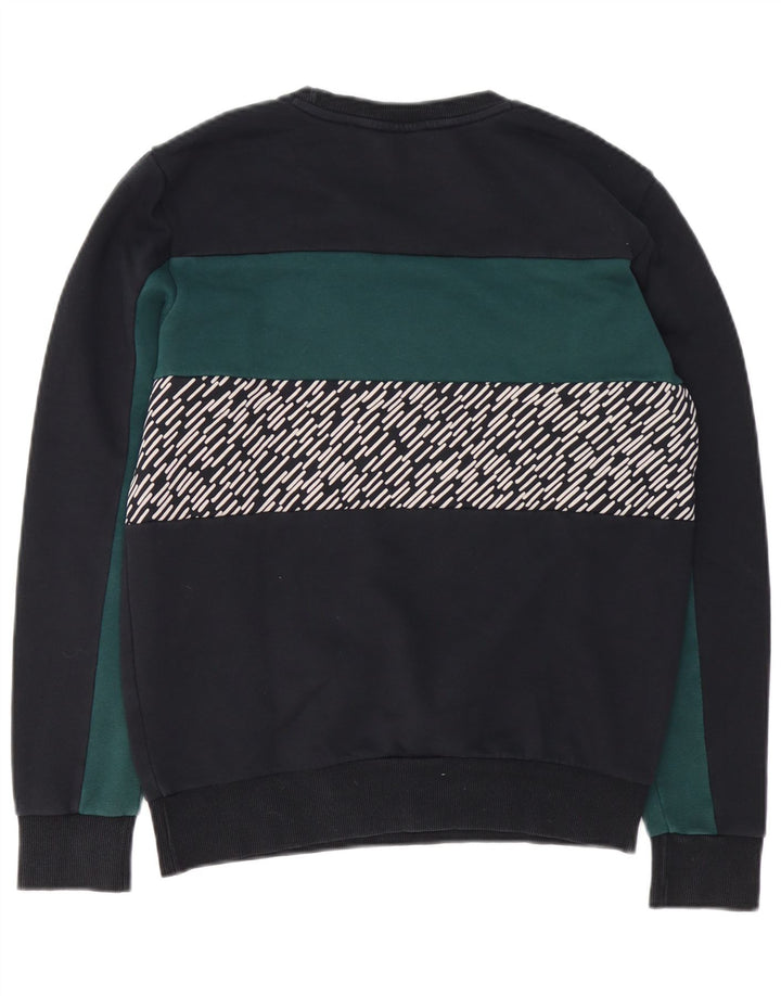 Puma Sweat-shirt Graphic Sweatshirt Jumper Small Homme Noir Colorblock