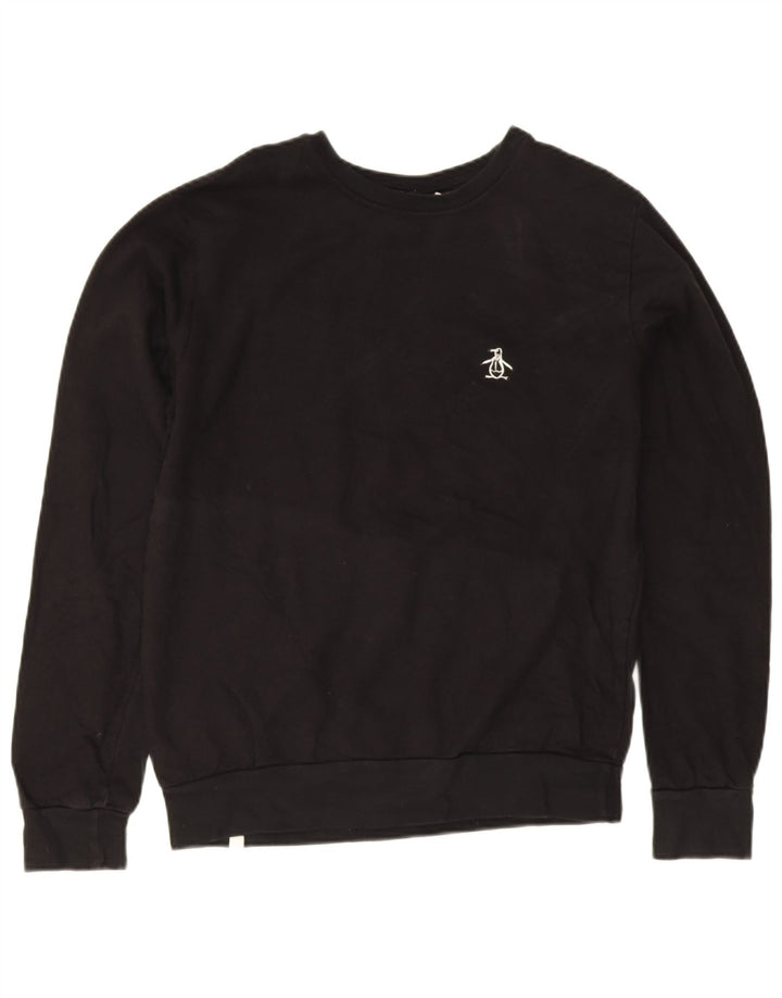 Penguin Sweat-Shirt Homme Noir Moyen Coton