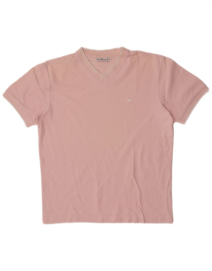 Tom Tailor T-Shirt Homme Rose Moyen Coton