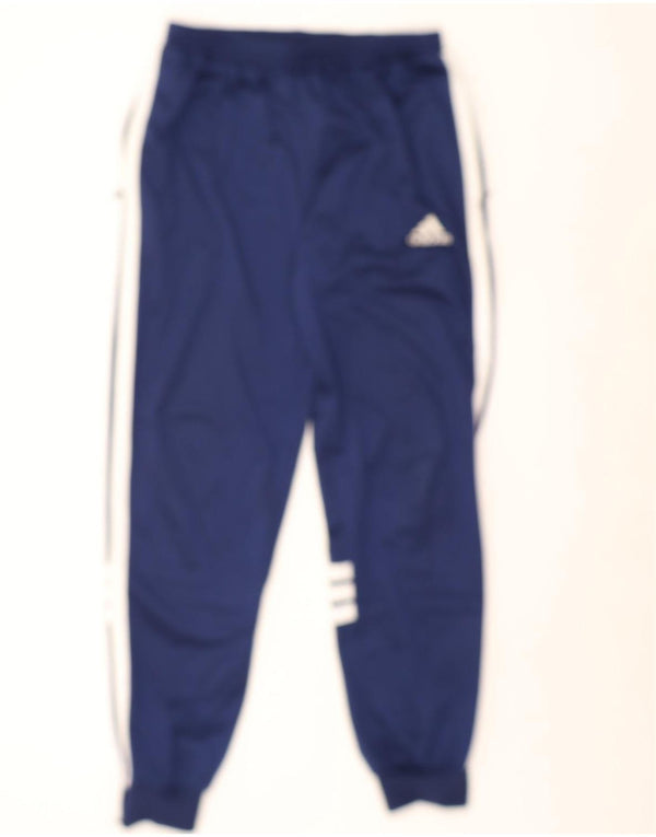 Adidas Pantalon de survêtement pour homme UK 42/44 Large Bleu marine Colourblock