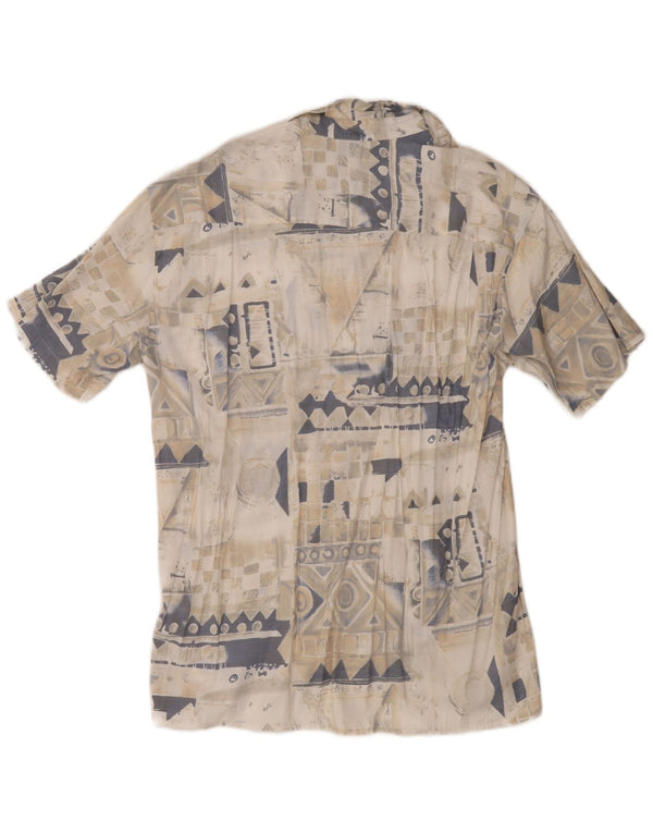 Rudnick Chemise à Manches Courtes Homme Beige Moyen Géométrique