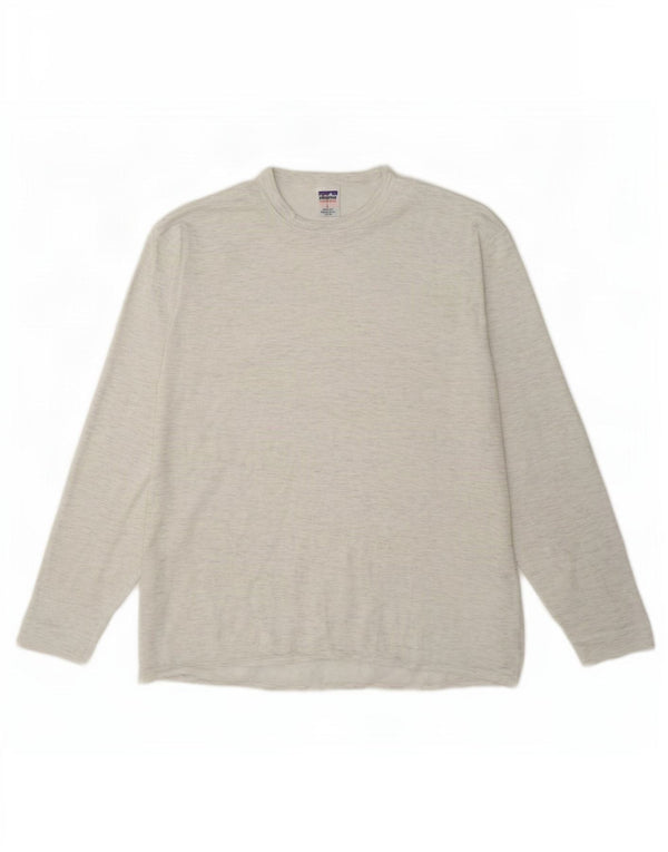 Patagonia Haut à manches longues pour hommes en polyester moucheté grand gris