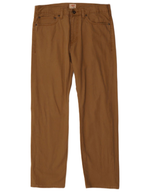 DOCKERS Pantalon Droit Casual Homme W30 L27 Beige Coton