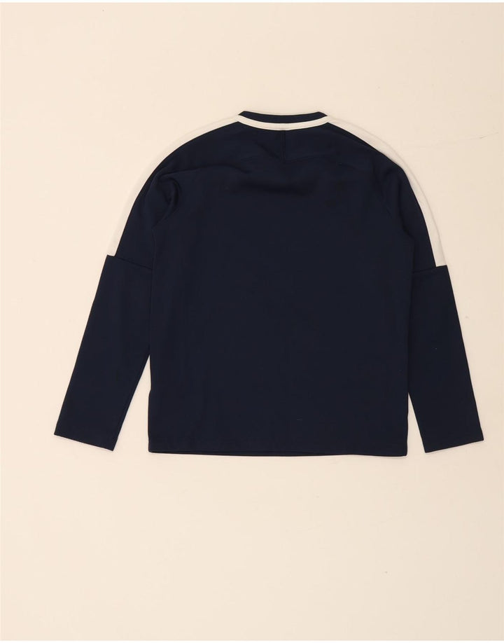 Nike Garçon Dri Fit Haut Manches Longues 10-11 ans Bleu Marine Moyen Polyester
