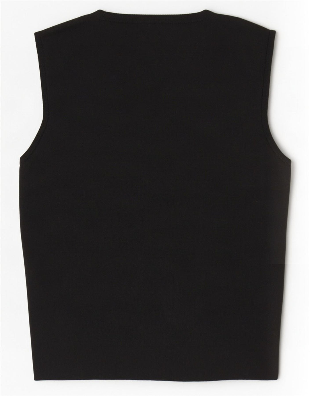 Zara Femmes Crop Débardeur UK 8 Petit Noir Polyester