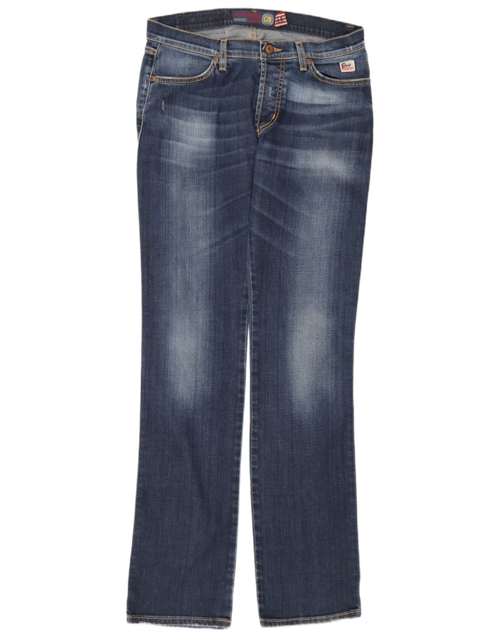 Roy Rogers Jean Bootcut Femme IT 46 Large W32 L36 Bleu Coton