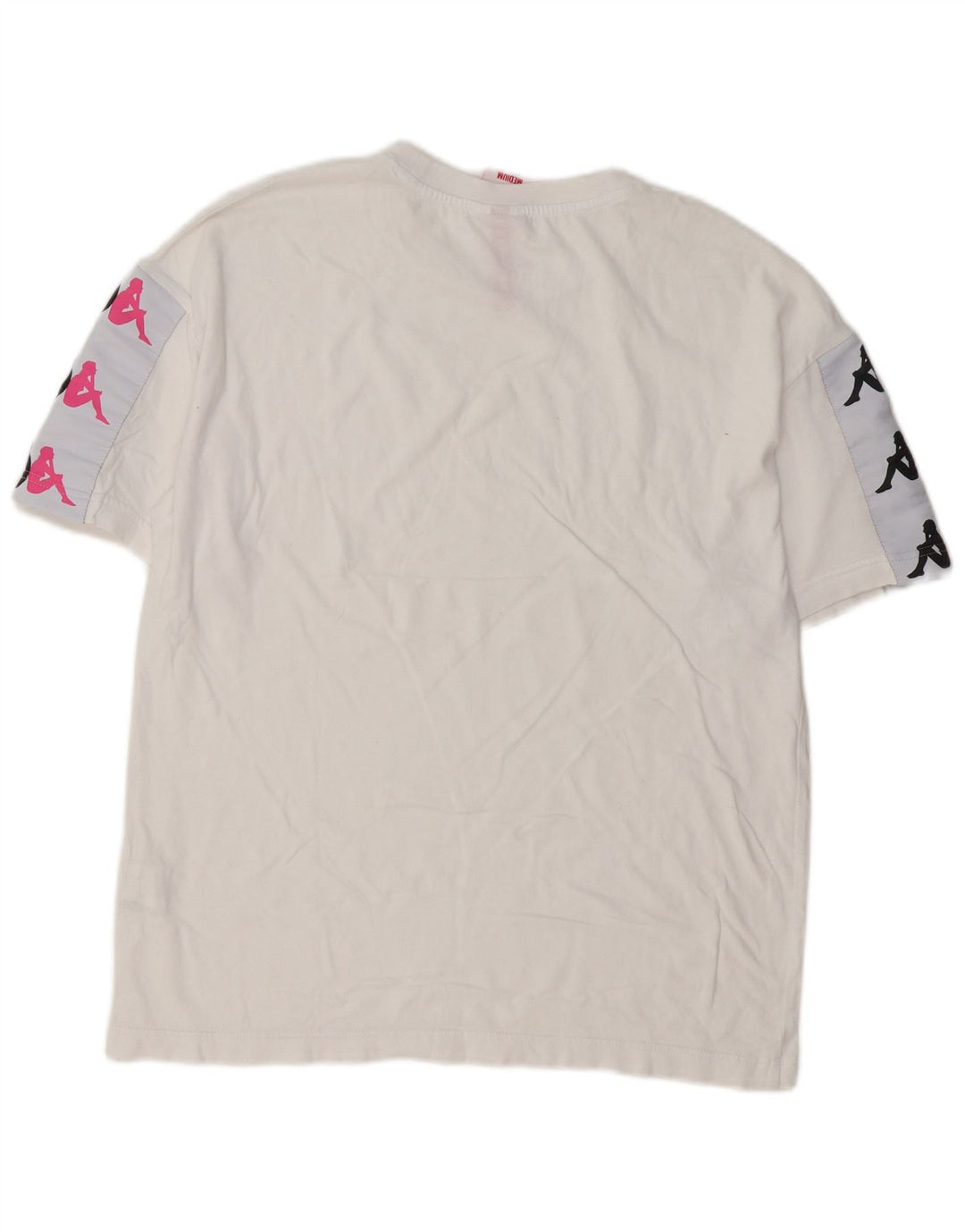 Kappa T-Shirt Graphique Homme Blanc Moyen Coton