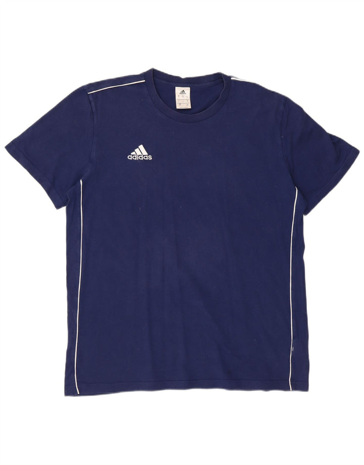 ADIDAS T-Shirt Homme Haut Large Bleu Marine Coton