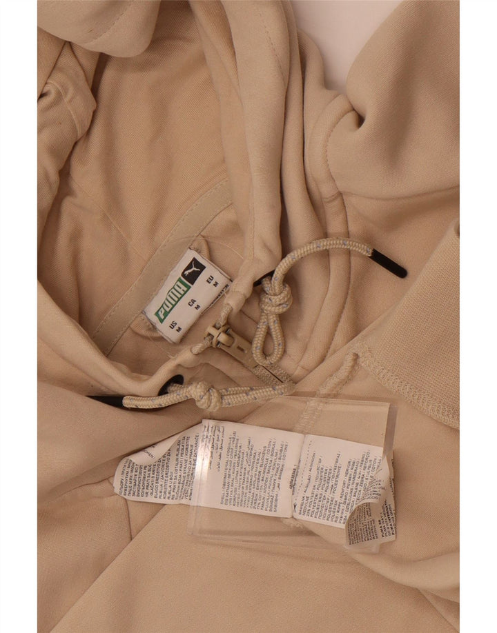 Puma Sweat à Capuche Zippé Homme Beige Moyen Coton