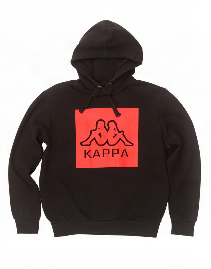 Kappa Pull à Capuche Graphique Homme Noir Moyen Coton
