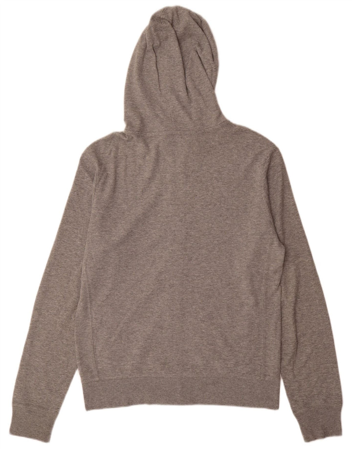 Zara Pull à capuche zippé pour homme, grand gris moucheté