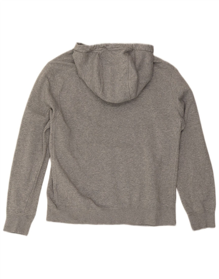 NIKE Mens Graphic Hoodie Jumper Medium Grey Cotton