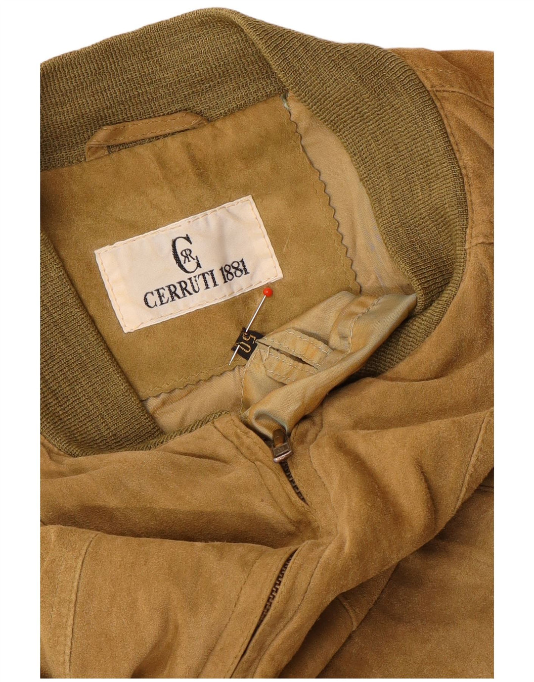Cerruti 1881 Blouson Bomber En Daim Pour Homme IT 50 Large Marron