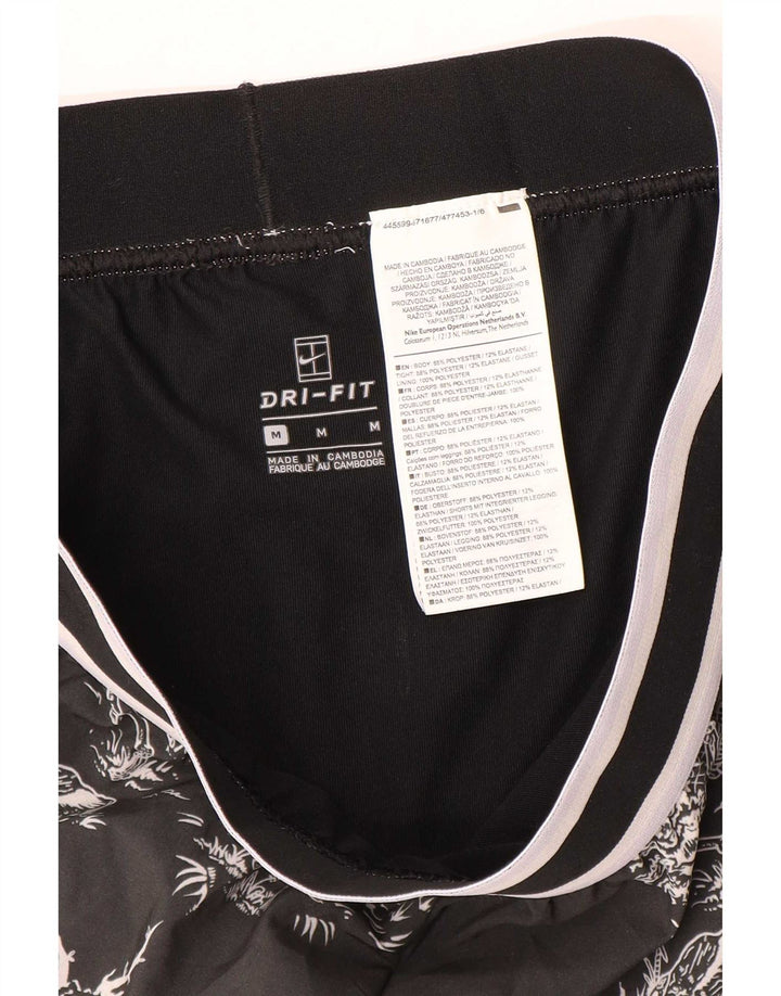 Nike Short de sport Dri Fit Graphic pour femme UK 14 Noir moyen Polyester