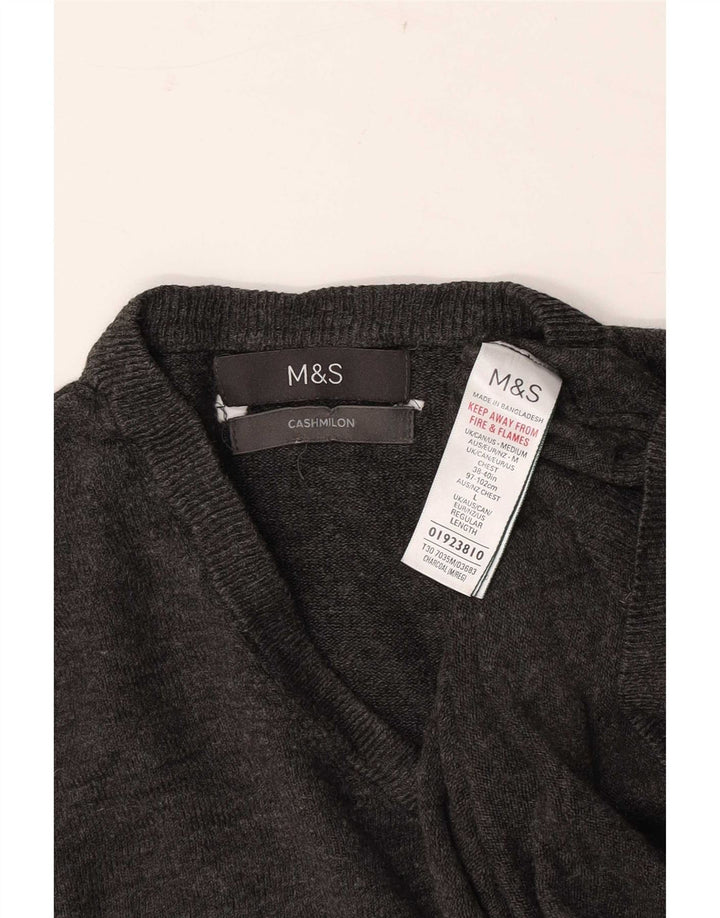 Marks & Spencer Pull col V pour homme en acrylique gris Taille L