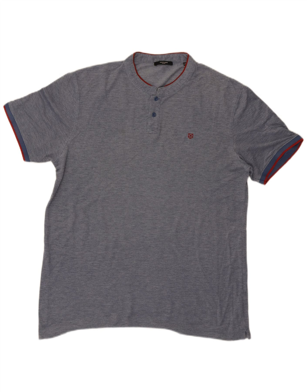 Jack & Jones T-Shirt Homme Top 2XL Bleu Marine Moucheté