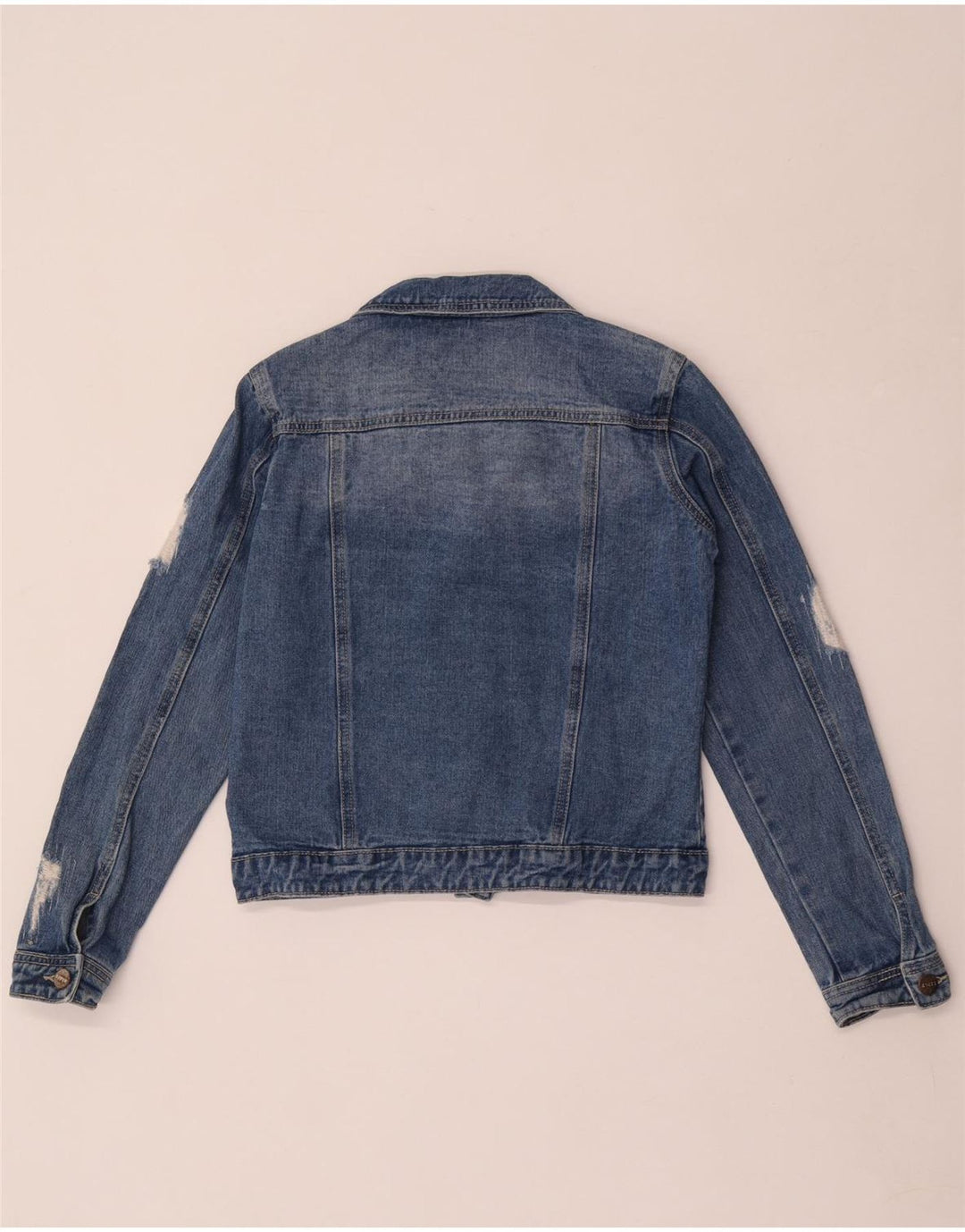 Lipsy Veste en jean fille 13-14 ans Bleu Coton