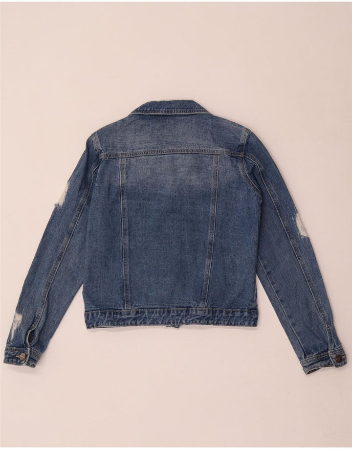 Lipsy Veste en jean fille 13-14 ans Bleu Coton