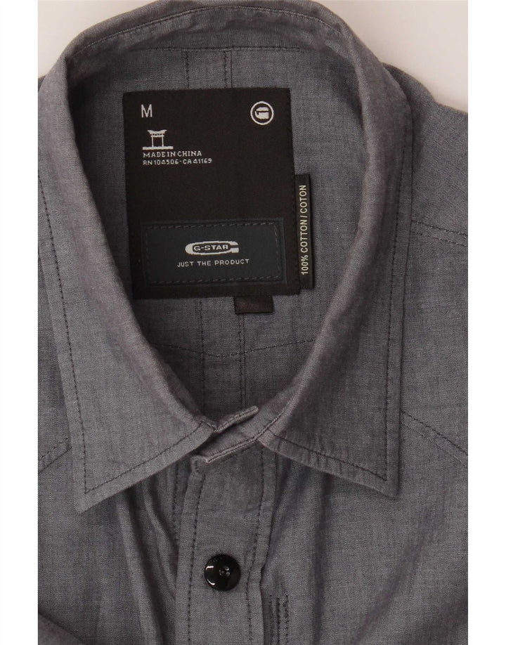 G-Star Chemise militaire à manches courtes homme gris moyen coton