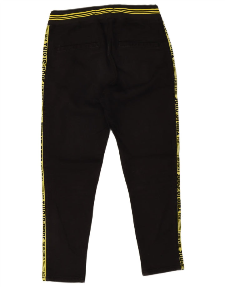 Zara Pantalon De Survêtement Graphique Homme Petit Noir Polyester