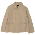 Trussardi Jeans Blouson Bomber Femme IT 44 Coton Beige Moyen