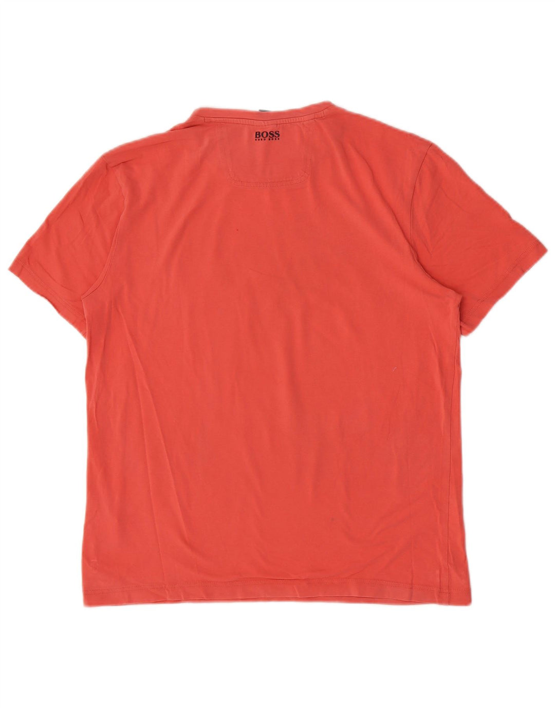 Hugo Boss Haut T-Shirt Graphique Homme Rose Moyen Coton