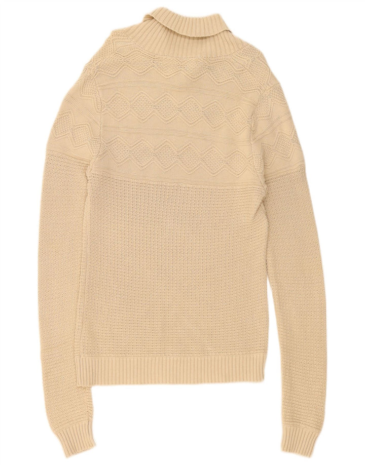 Zara Pull Col Châle Homme Beige Moyen