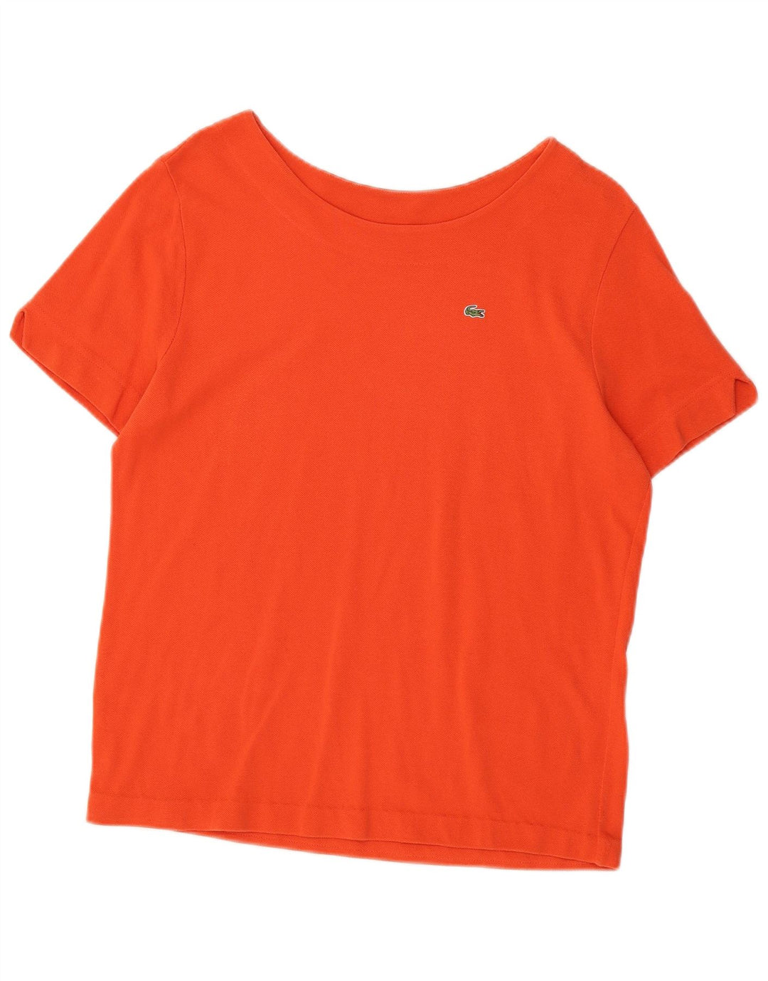 LACOSTE T-Shirt Femme Top Taille 48 XL Orange