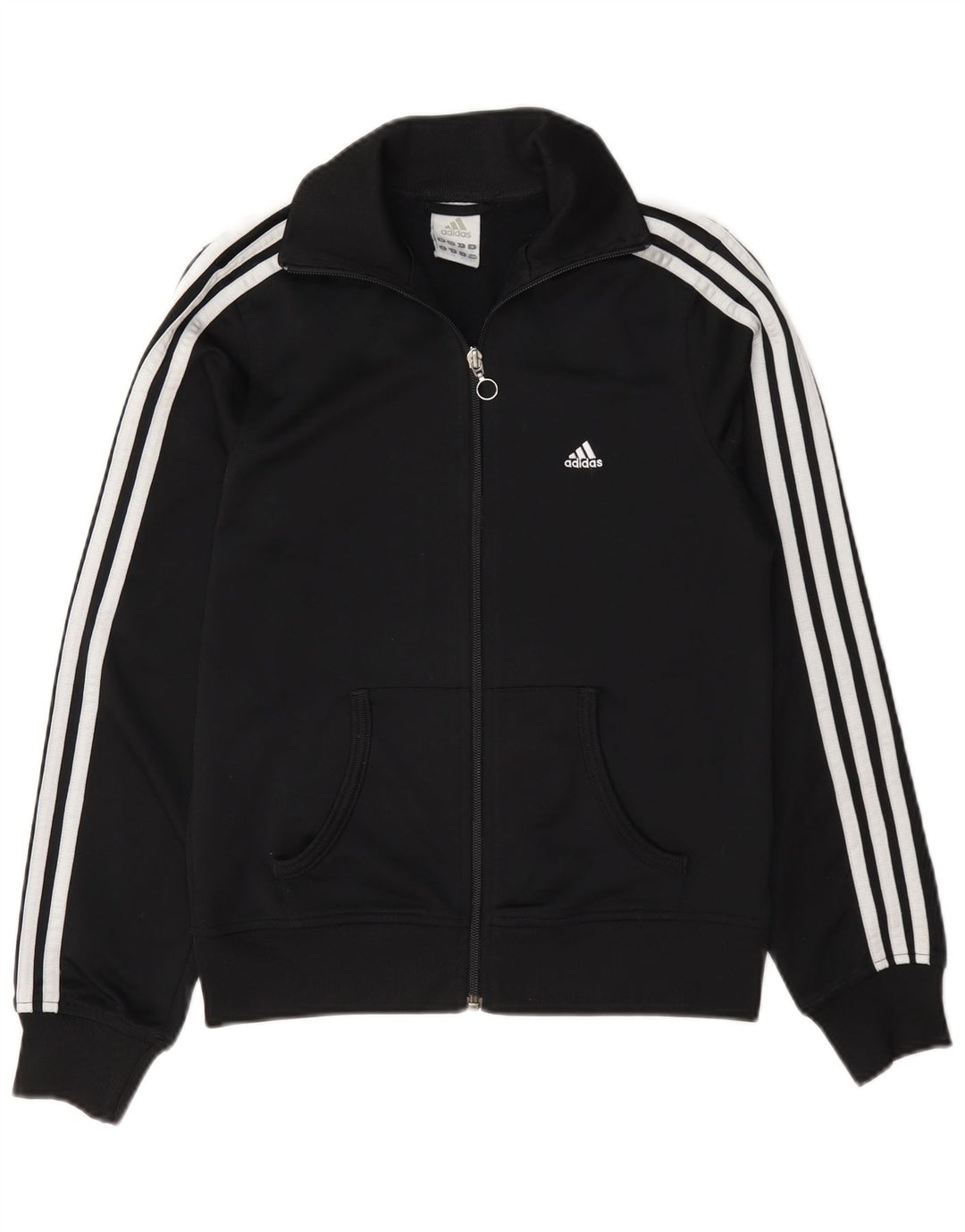 Adidas Veste de survêtement pour femme UK 10 Petit Noir Polyester
