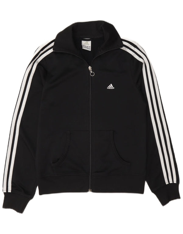 Adidas Veste de survêtement pour femme UK 10 Petit Noir Polyester