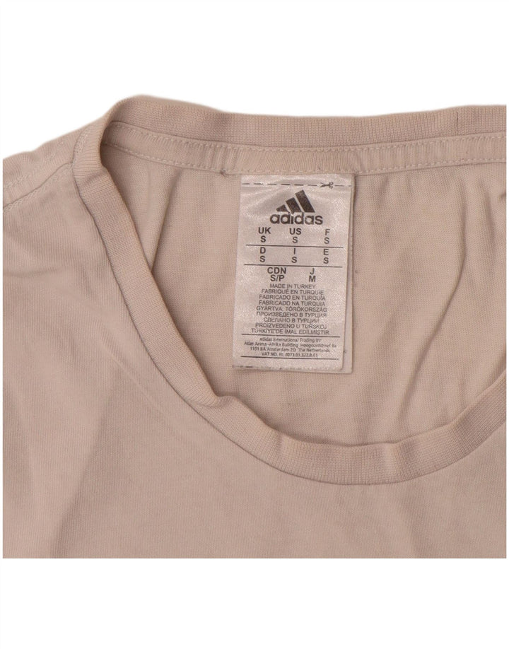 Adidas T-shirt graphique pour hommes, petit haut en coton blanc