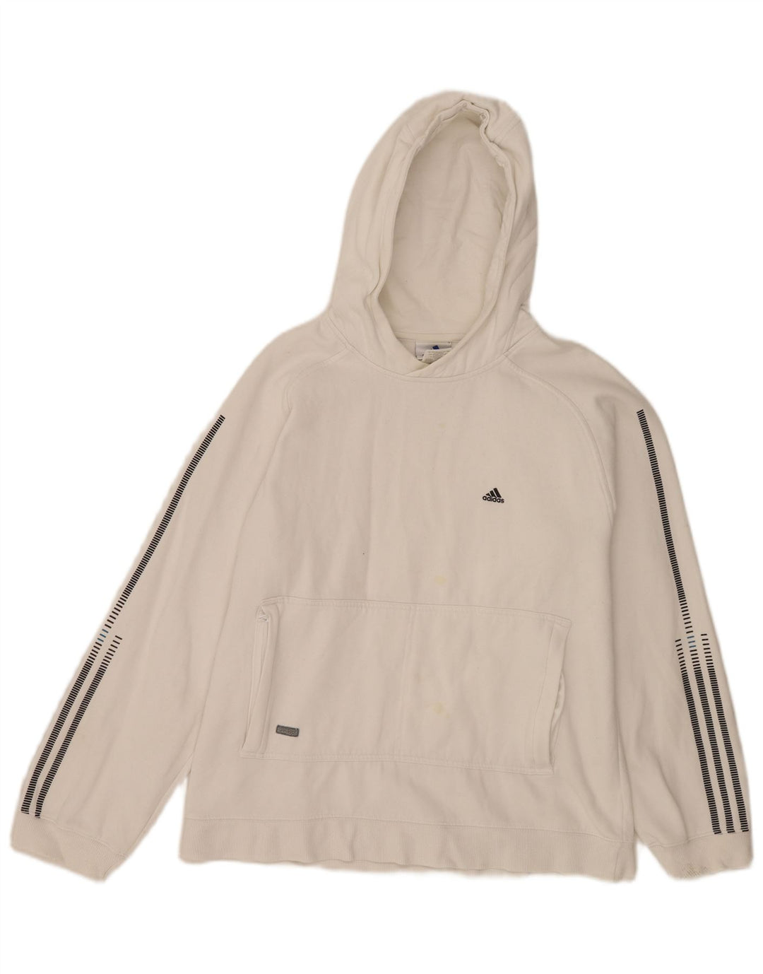 Adidas Pull à capuche pour homme en coton blanc moyen