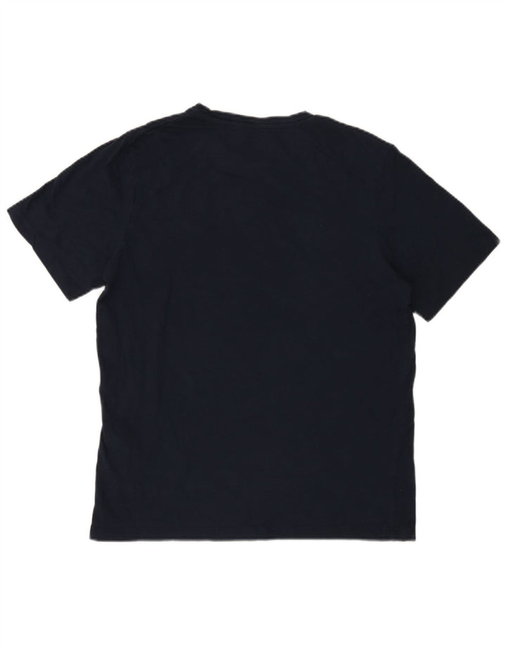 Jack & Jones T-Shirt Graphique Homme Bleu Marine Moyen Coton