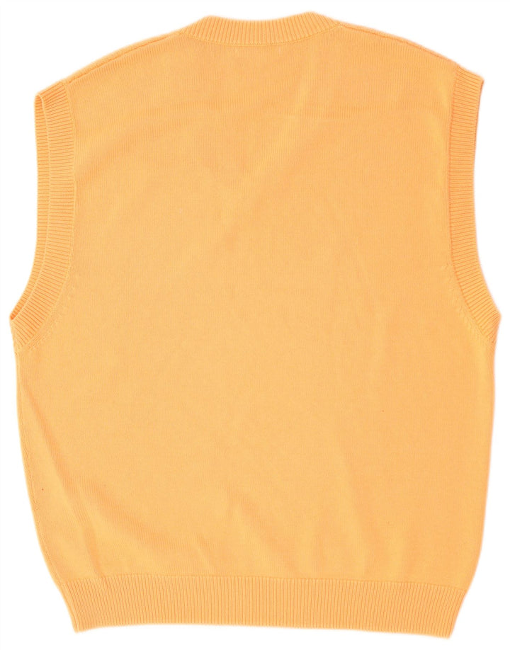 Zara Homme Gilet Débardeur XL Orange Coton