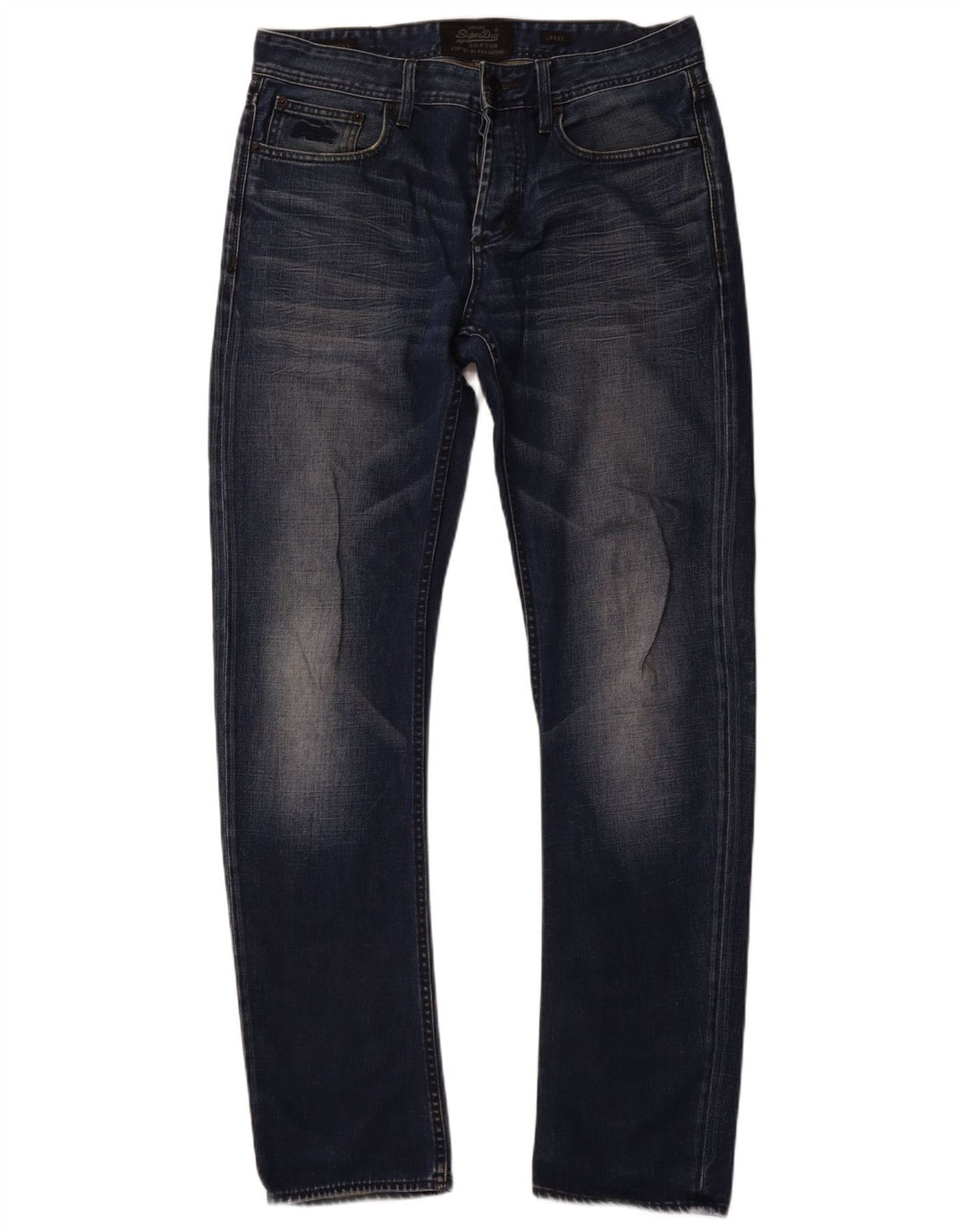 SUPERDRY Jean ample homme W32 L34 bleu coton