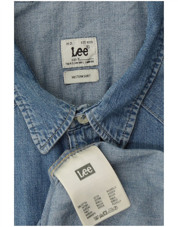 LEE Chemise en Jean Homme Bleu Moyen Coton