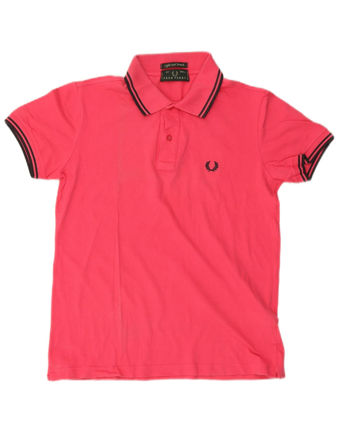 Fred Perry Polo Léger et Stretch Homme Rose Moyen Coton