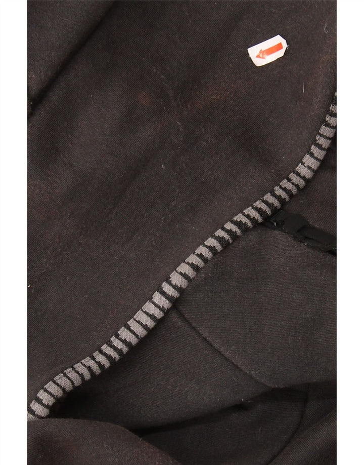 ADIDAS Pull à capuche zippé pour homme en coton noir moyen
