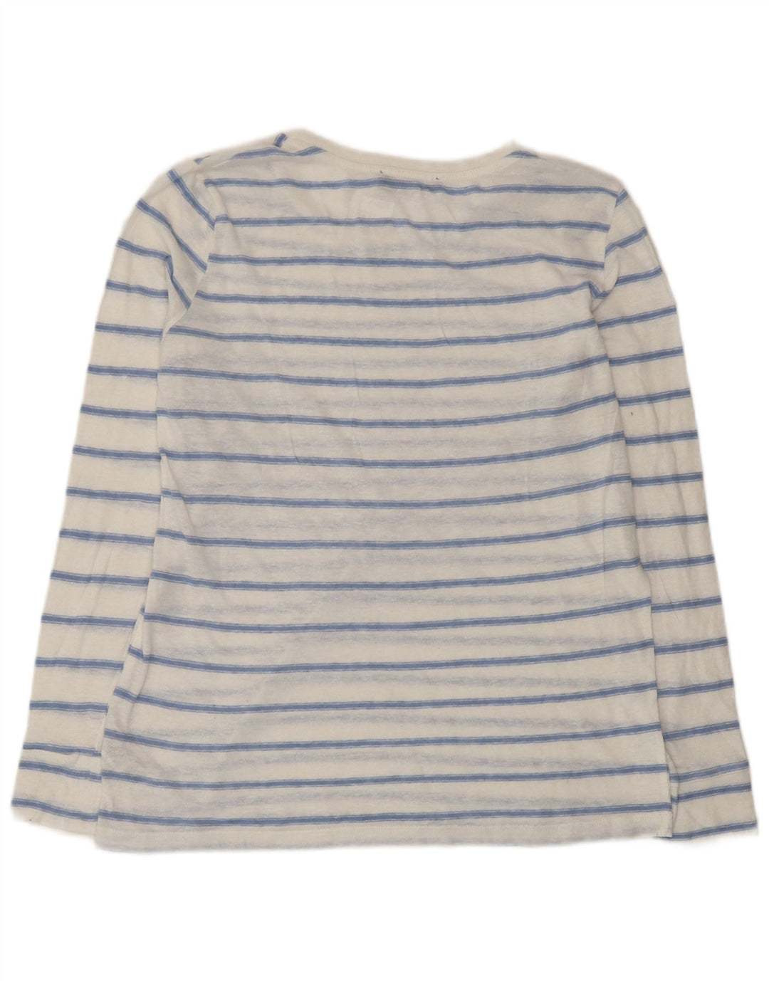 Marks & Spencer Chemisier Top UK 14 Medium Blanc Rayé Polyester Femme