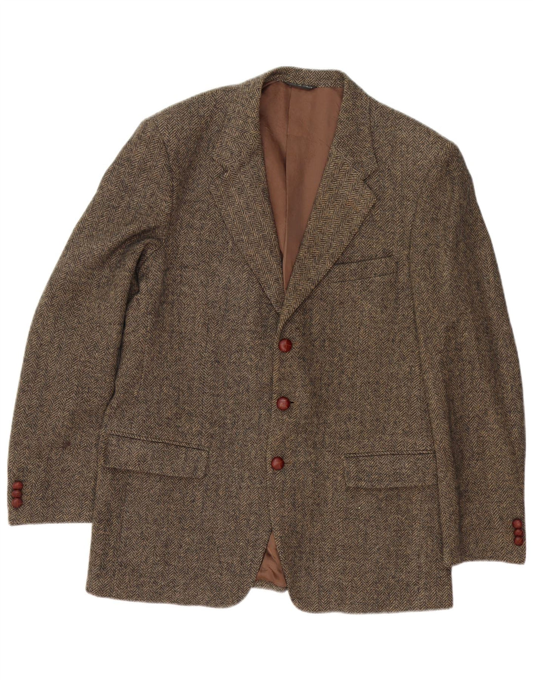 Boggi Veste Blazer 3 Boutons Homme IT 54 2XL Gris Laine à Chevrons